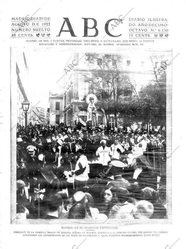 ABC MADRID 29-08-1922 página 1