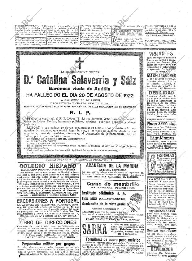 ABC MADRID 29-08-1922 página 26