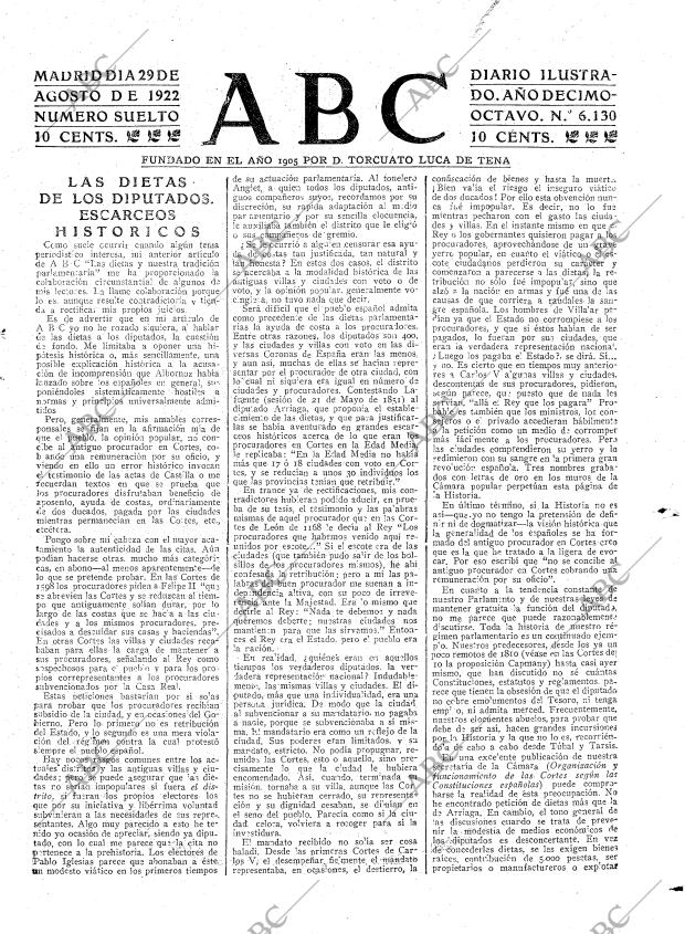 ABC MADRID 29-08-1922 página 3