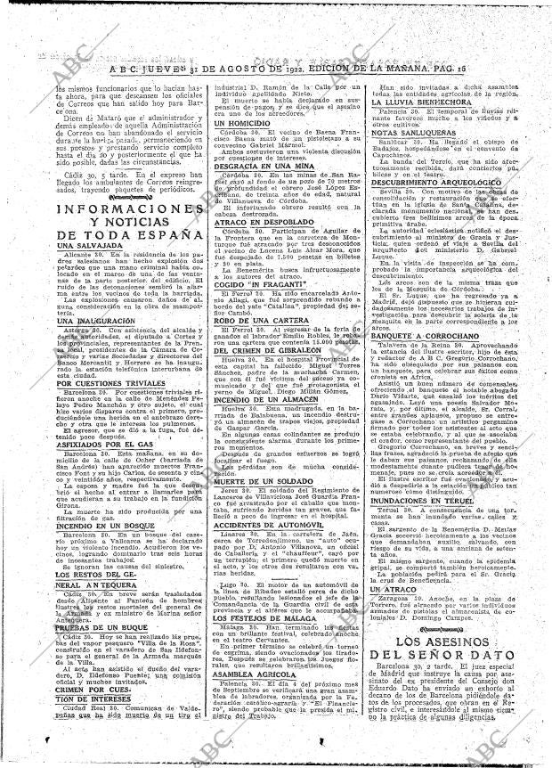 ABC MADRID 31-08-1922 página 16