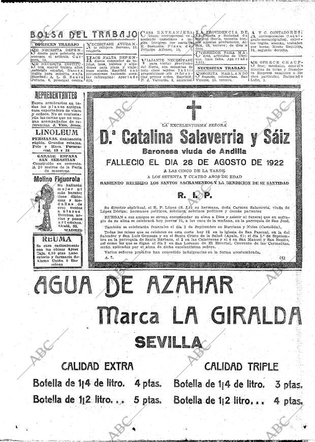 ABC MADRID 31-08-1922 página 22