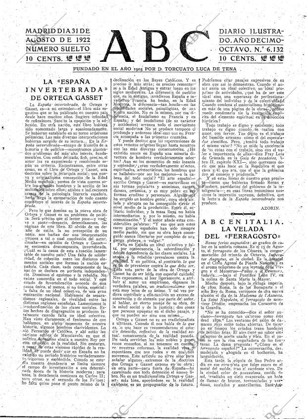 ABC MADRID 31-08-1922 página 3