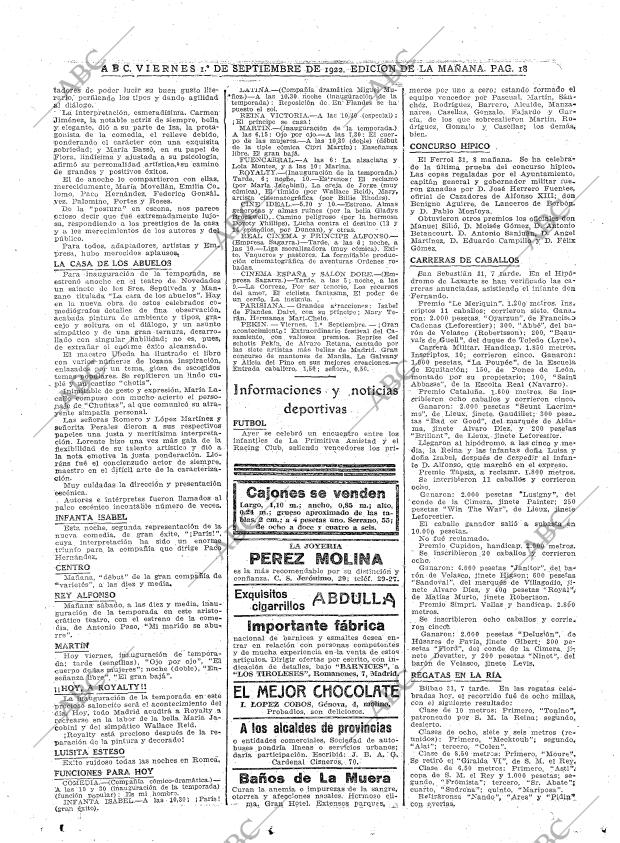 ABC MADRID 01-09-1922 página 18