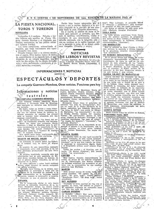 ABC MADRID 07-09-1922 página 18