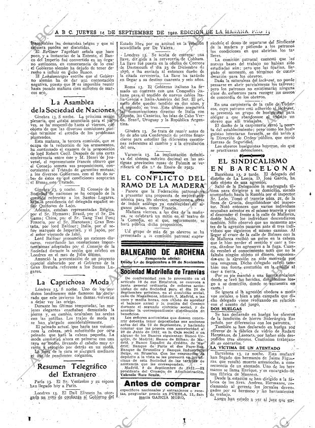 ABC MADRID 14-09-1922 página 14
