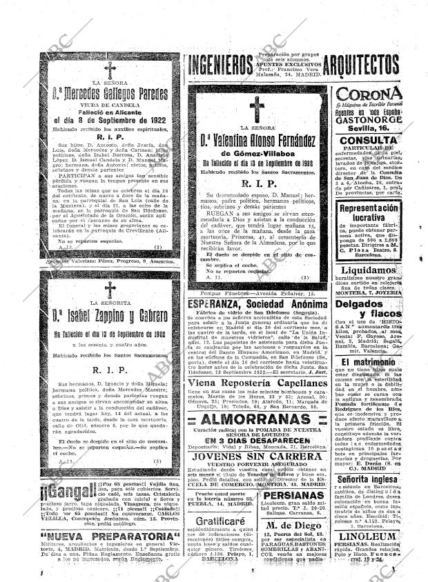 ABC MADRID 14-09-1922 página 22