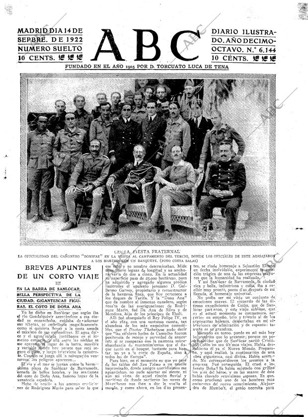 ABC MADRID 14-09-1922 página 3