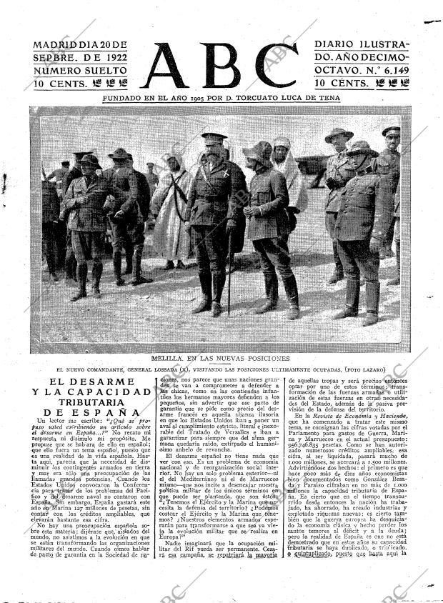 ABC MADRID 20-09-1922 página 3