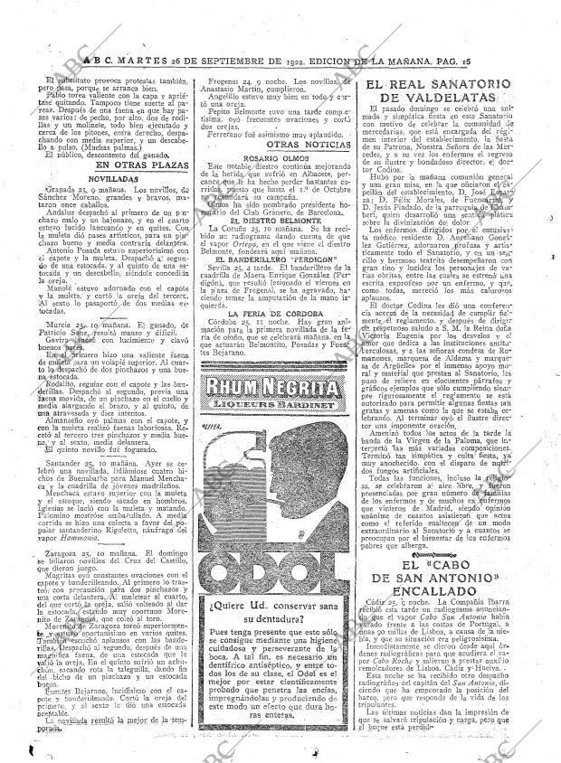 ABC MADRID 26-09-1922 página 16