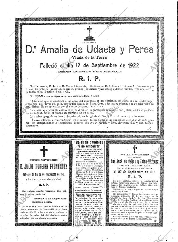 ABC MADRID 26-09-1922 página 29