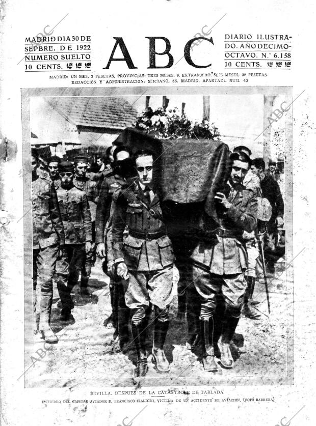 ABC MADRID 30-09-1922 página 1