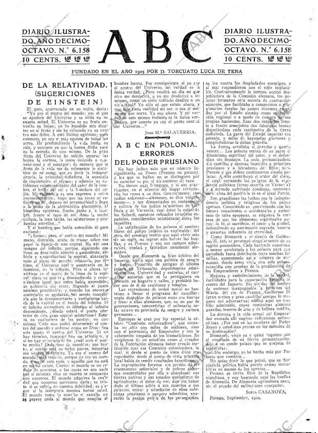 ABC MADRID 30-09-1922 página 3