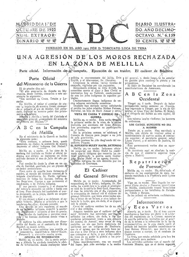 ABC MADRID 01-10-1922 página 15