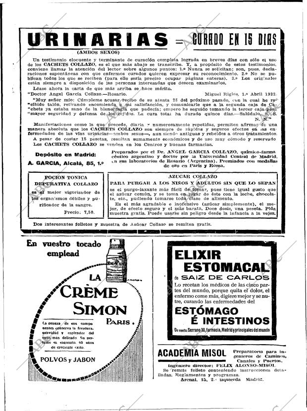 BLANCO Y NEGRO MADRID 01-10-1922 página 6