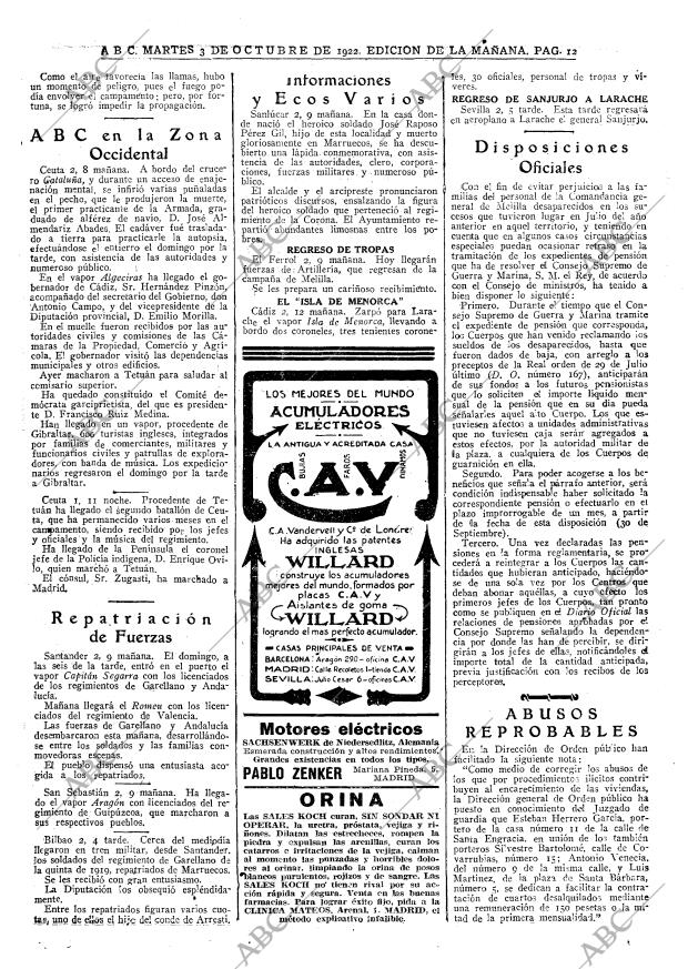 ABC MADRID 03-10-1922 página 12