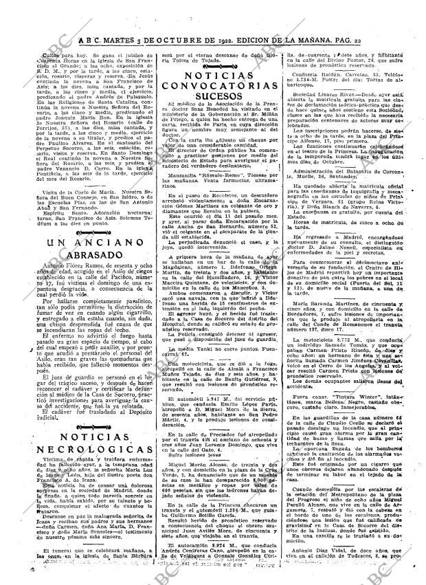 ABC MADRID 03-10-1922 página 22