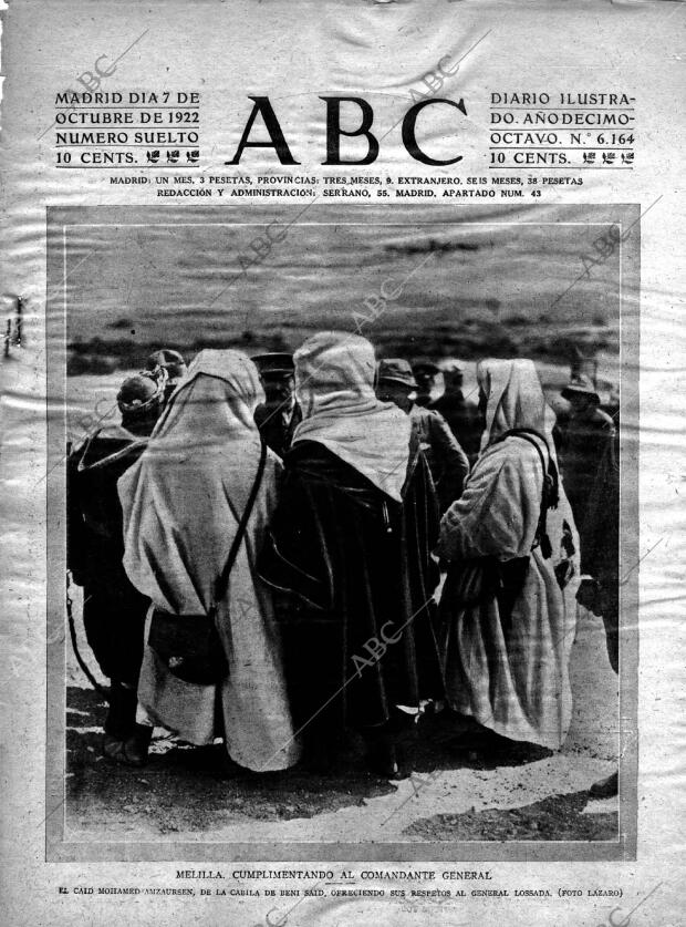 ABC MADRID 07-10-1922 página 1