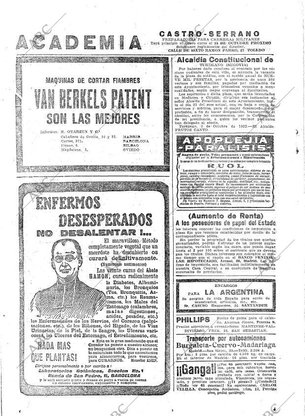 ABC MADRID 07-10-1922 página 26