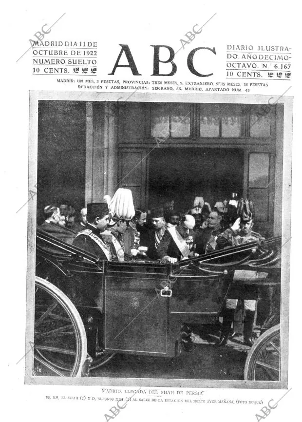 ABC MADRID 11-10-1922 página 1