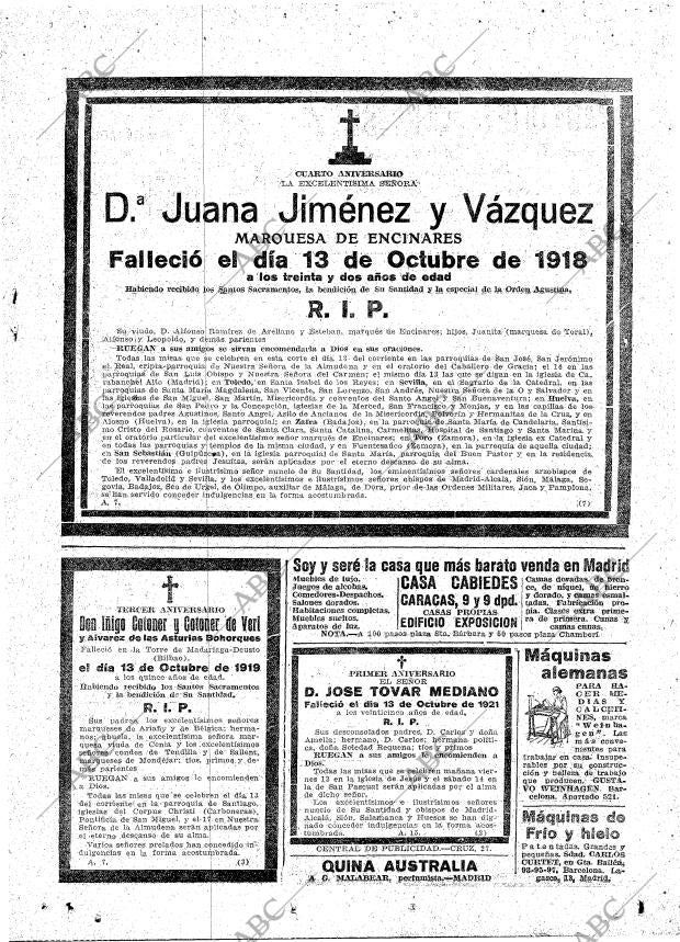 ABC MADRID 12-10-1922 página 29