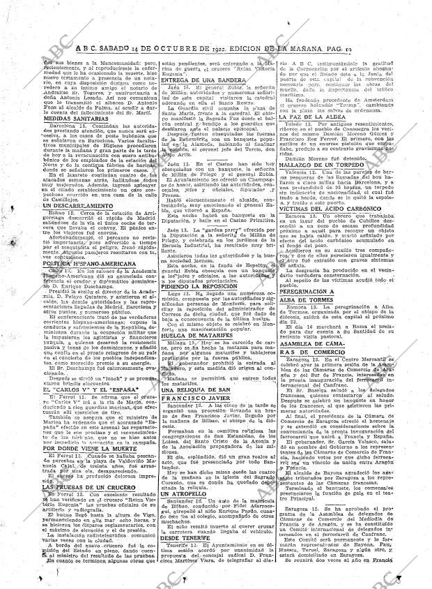 ABC MADRID 14-10-1922 página 19