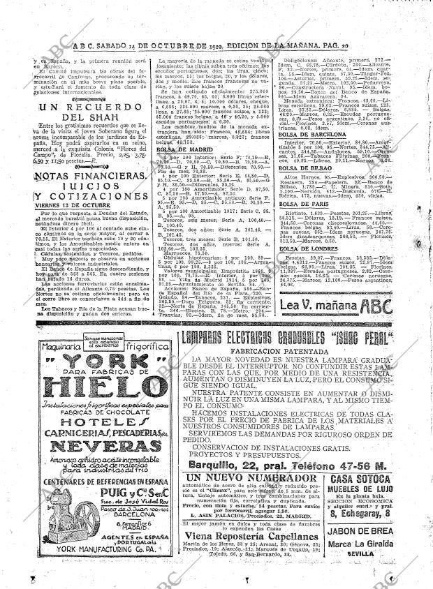 ABC MADRID 14-10-1922 página 20