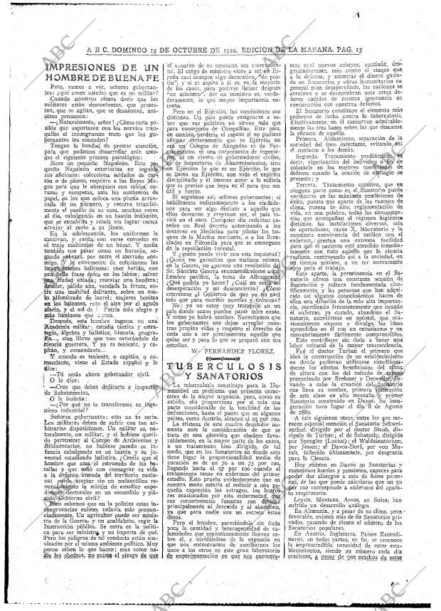 ABC MADRID 15-10-1922 página 13