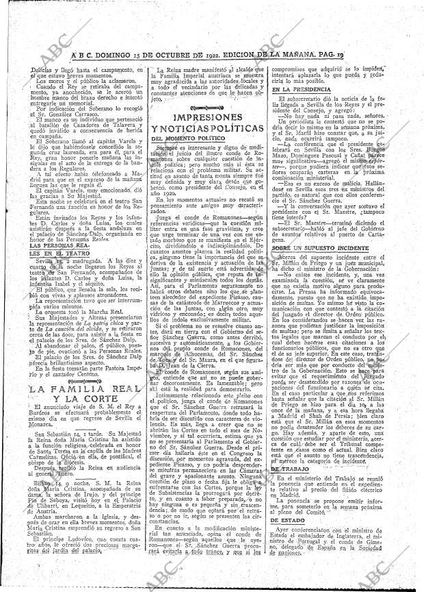ABC MADRID 15-10-1922 página 17