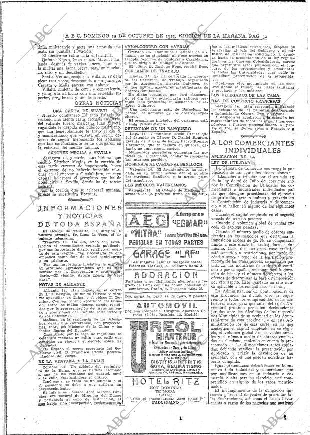 ABC MADRID 15-10-1922 página 28