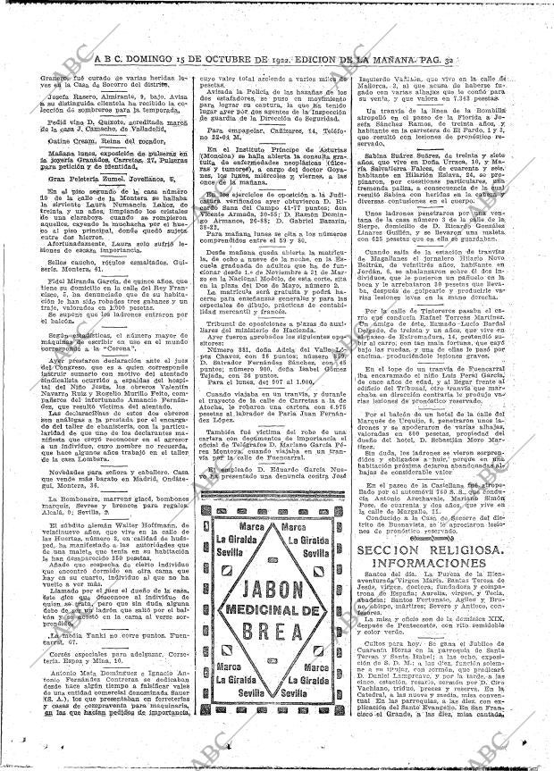 ABC MADRID 15-10-1922 página 30
