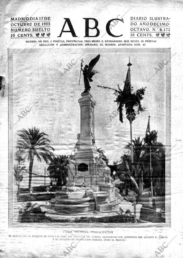 ABC MADRID 17-10-1922 página 1