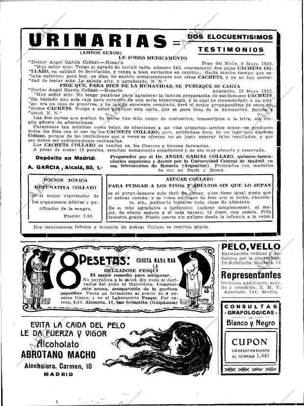 BLANCO Y NEGRO MADRID 22-10-1922 página 12