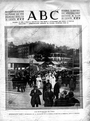 ABC MADRID 25-10-1922 página 1