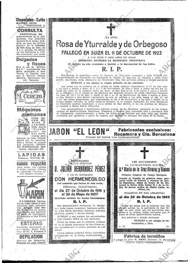 ABC MADRID 26-10-1922 página 27