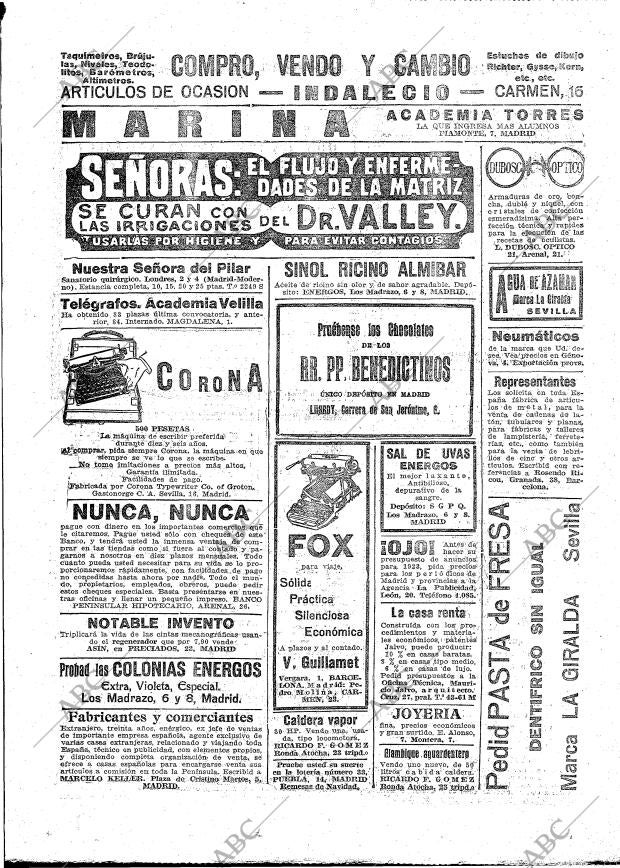 ABC MADRID 26-10-1922 página 29