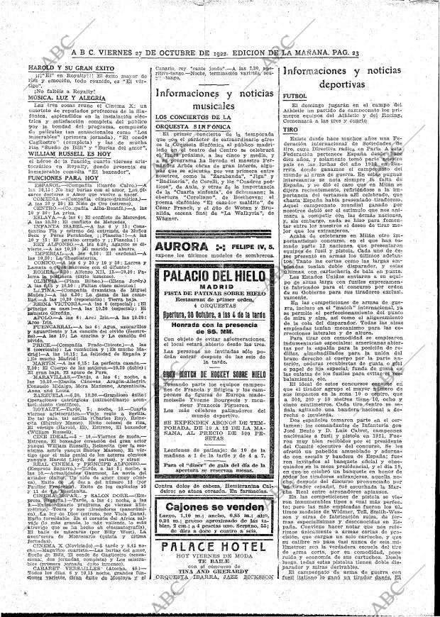 ABC MADRID 27-10-1922 página 23