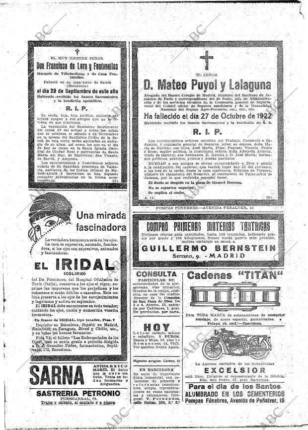 ABC MADRID 28-10-1922 página 28