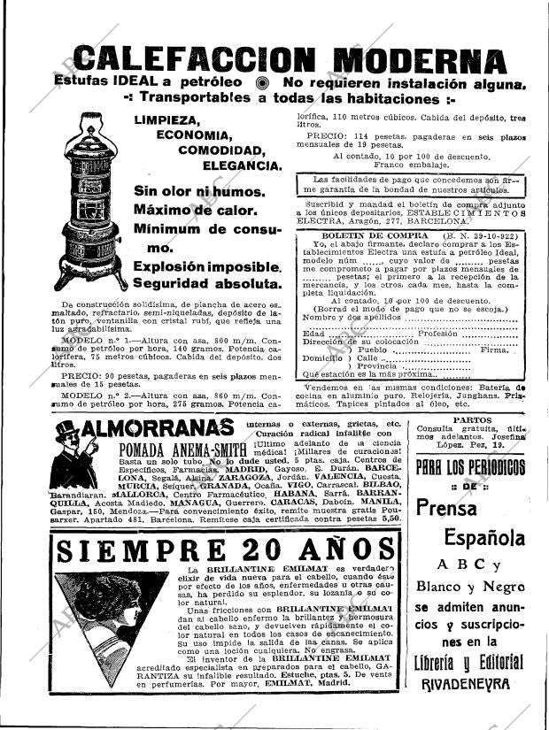 BLANCO Y NEGRO MADRID 29-10-1922 página 5
