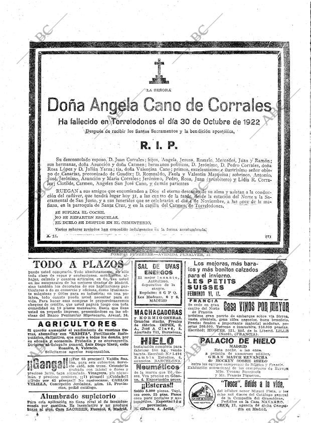 ABC MADRID 31-10-1922 página 31