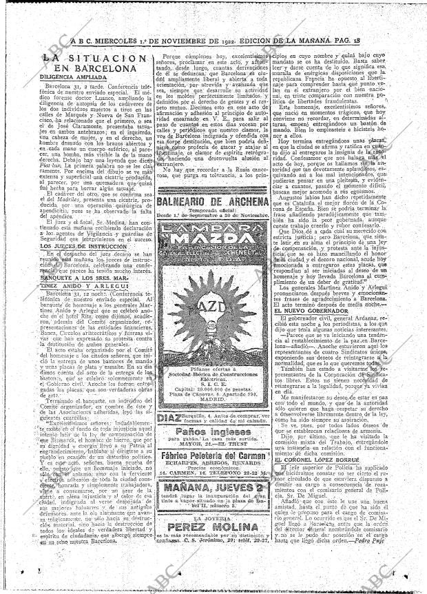 ABC MADRID 01-11-1922 página 18