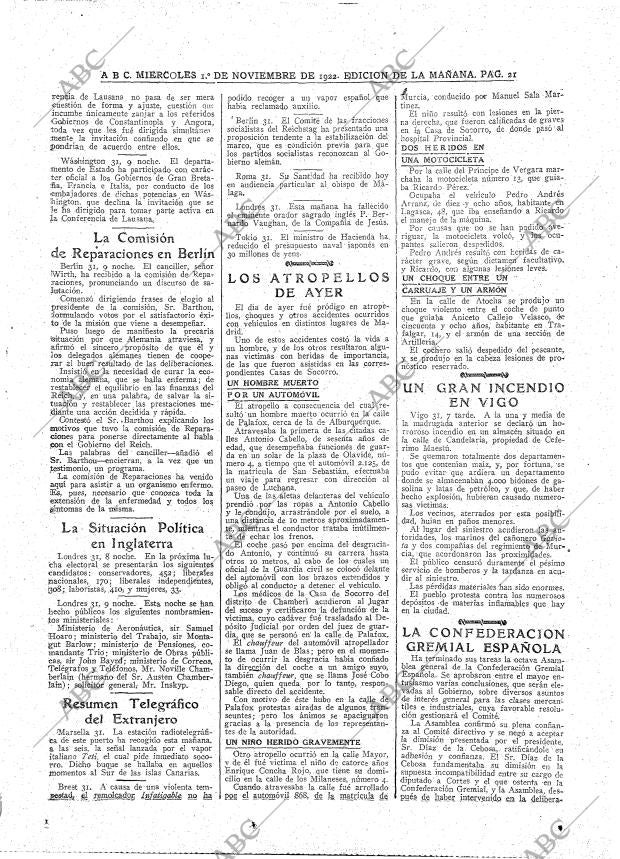 ABC MADRID 01-11-1922 página 21