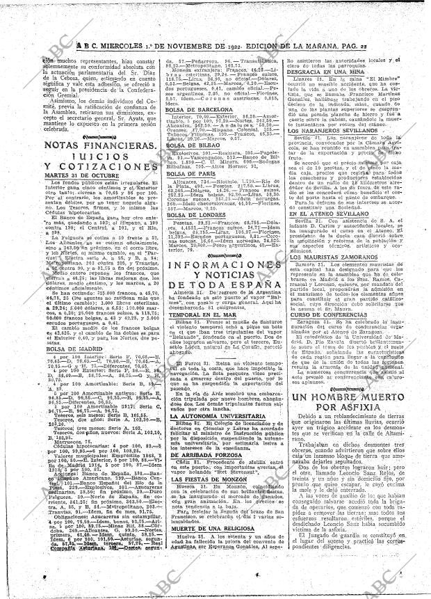ABC MADRID 01-11-1922 página 22