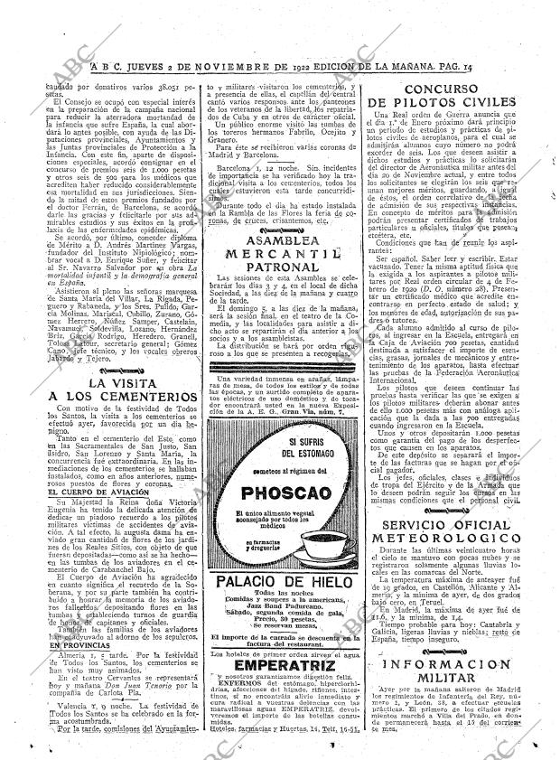 ABC MADRID 02-11-1922 página 14