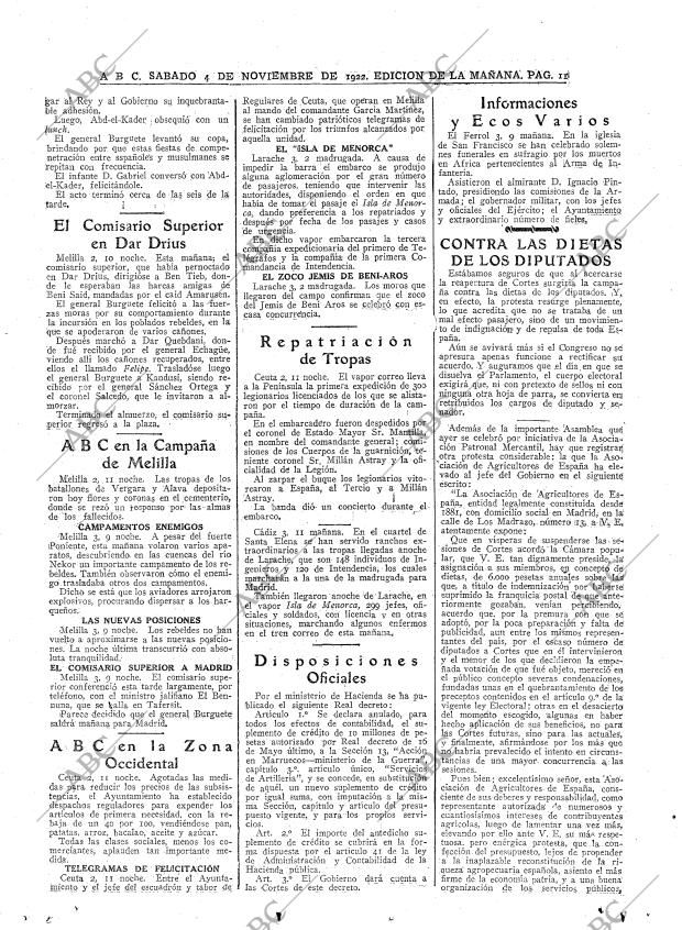 ABC MADRID 04-11-1922 página 11
