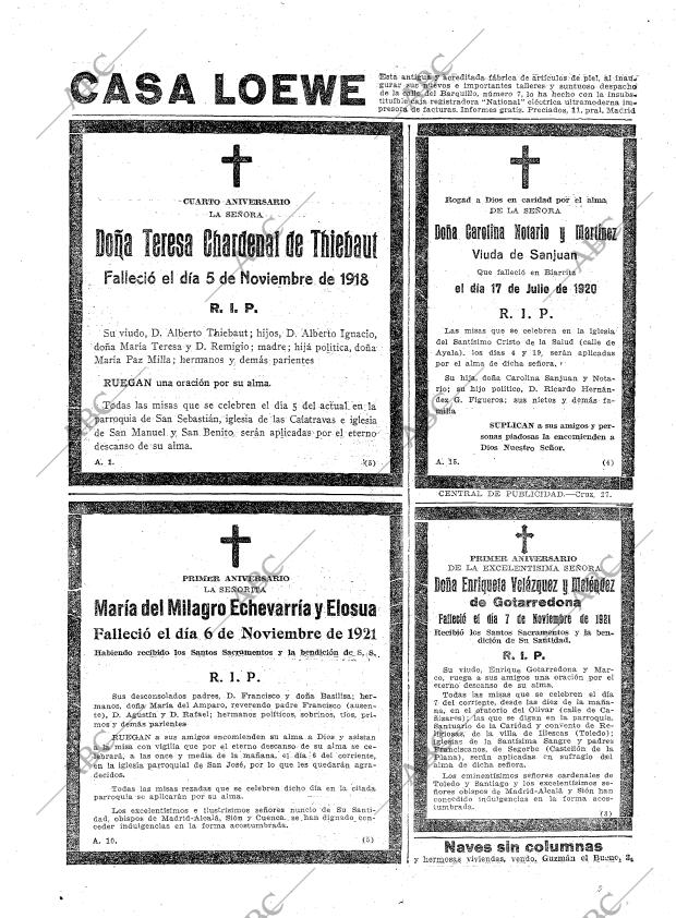 ABC MADRID 04-11-1922 página 28