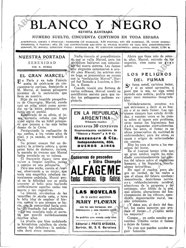 BLANCO Y NEGRO MADRID 05-11-1922 página 3