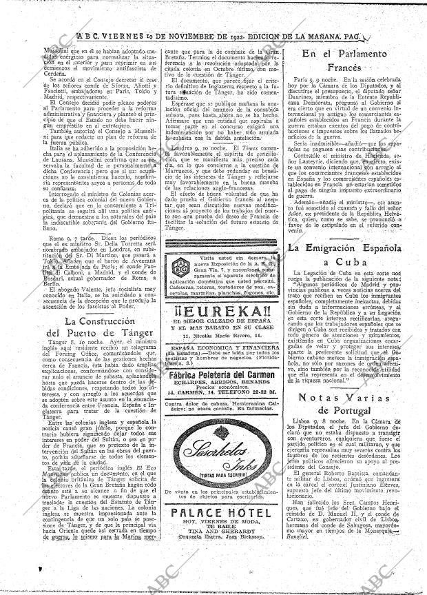 ABC MADRID 10-11-1922 página 22