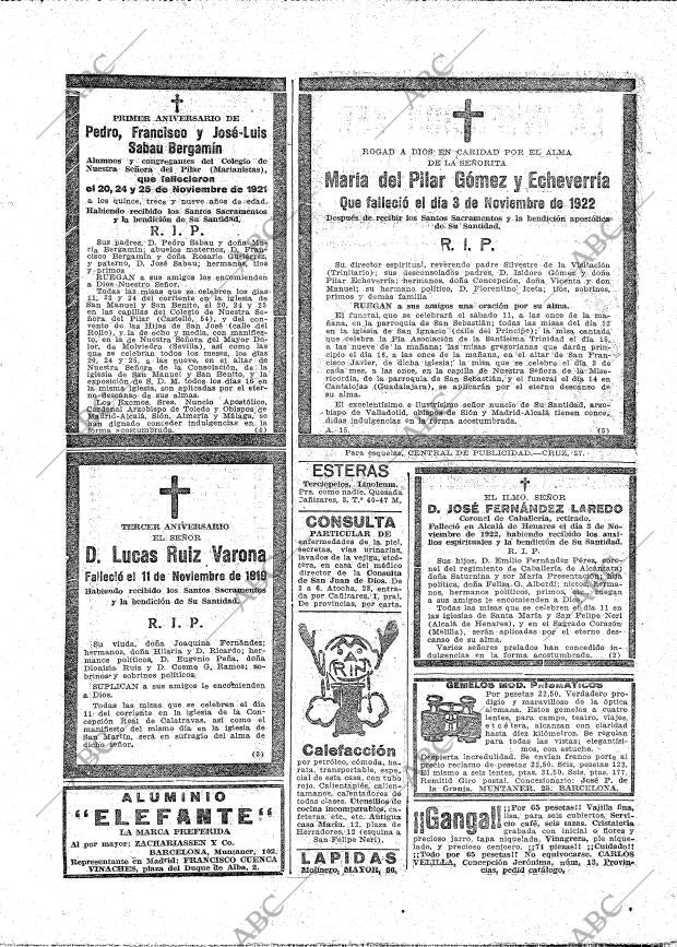 ABC MADRID 10-11-1922 página 28