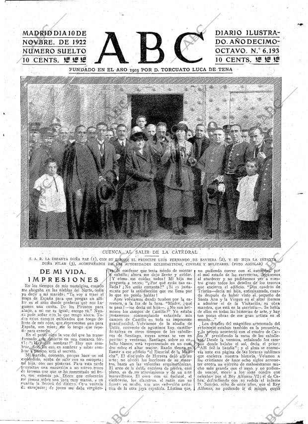 ABC MADRID 10-11-1922 página 3