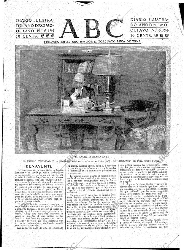 ABC MADRID 11-11-1922 página 3